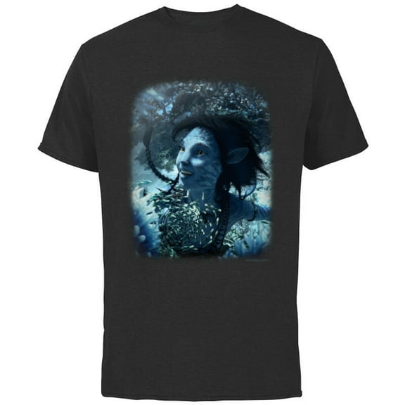 Avatar: The Way of Water Kiri Joy Beneath the Waves Na’vi - Short Sleeve Cotton T-Shirt for Adults - Customized-Black