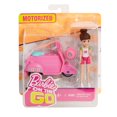 thumbnail image 2 of Barbie on The Go Motorized Pink Scooter And Doll, 2 of 7