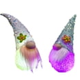 thumbnail image 2 of Fiudx Gnomo de Pascua, Muñeco Iluminado Sin Rostro, Brillo Cálido para Decoración Del Hogar, Adorno Festivo, Funciona con Pilas, Poliéster y Plástico, Juego de 2 Piezas, 2 of 5
