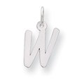 thumbnail image 1 of 925 Sterling Silver Dainty Letter W Initial Nom Monogramme Collier Pendentif Pendentif, 1 of 6