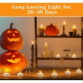 thumbnail image 4 of Velas de té KOABY Timer, sin llama, parpadeantes, amarillo cálido, paquete de 12 unidades, 4 of 6