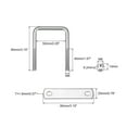 thumbnail image 2 of Unique Bargains Square U-Bolts 2 Sets 52mm Inner Width 80mm Length M8 304 Stainless Steel U Clamp Bolt, 2 of 5