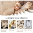 Threadmill 100 Cotton Herringbone Thermal Blanket, Twin, 68x92, White