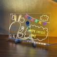 thumbnail image 5 of Rewritable Acrylic Message Board, LED Note Board with Colors, 2024 Christmas Glowing Acrylic Message Board, Led Illuminated Drawing Board Acrylic, Led Writing Board for Kids for Gift., 5 of 9