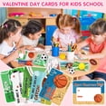 thumbnail image 4 of Paquete de 30 tarjetas Dreampark para el día de San Valentín con pelotas deportivas para niños, 4 of 7