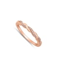 thumbnail image 4 of CHOOSE YOUR COLOR Pink CZ Braided Ring .925 Solid Sterling Silver Band Jewelry Female Size 10, 4 of 4