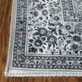 thumbnail image 4 of BNM Floral Medallion Indoor Area Rug, 2'6" x 7'6", Charcoal, 4 of 7