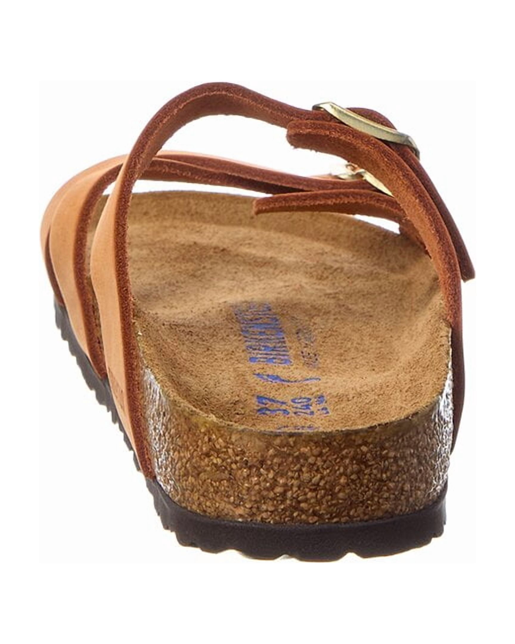 Birkenstock Franca Narrow Leather Sandal, 41, Brown