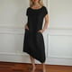 thumbnail image 2 of Vestido largo informal de verano para mujer - Cuello redondo con bolsillos para viajar, 2 of 5