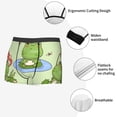 thumbnail image 3 of Pofeuu Frog Amanita Mushroom Print Men’s Boxer Briefs, Moisture-Wicking Underwear, Regular,Trunk-Small, 3 of 5