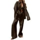 thumbnail image 1 of Traje de pantalón holgado para mujer: poliéster, versátil para todas las estaciones, para primavera/verano/otoño., 1 of 5