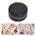 thumbnail image 2 of Organizador De Almacenamiento De Joyas Joyero portátil Caja de exhibición de pendientes para mujer (una sola capa negra) Wdftyju Libre de BPA, 2 of 3