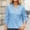 *Light Blue, variant on ClodeEU Women's Long Sleeve V Neck Open Front Button Down Shirt ,Fashion Versatile Top Light Blue,Womens Plus L