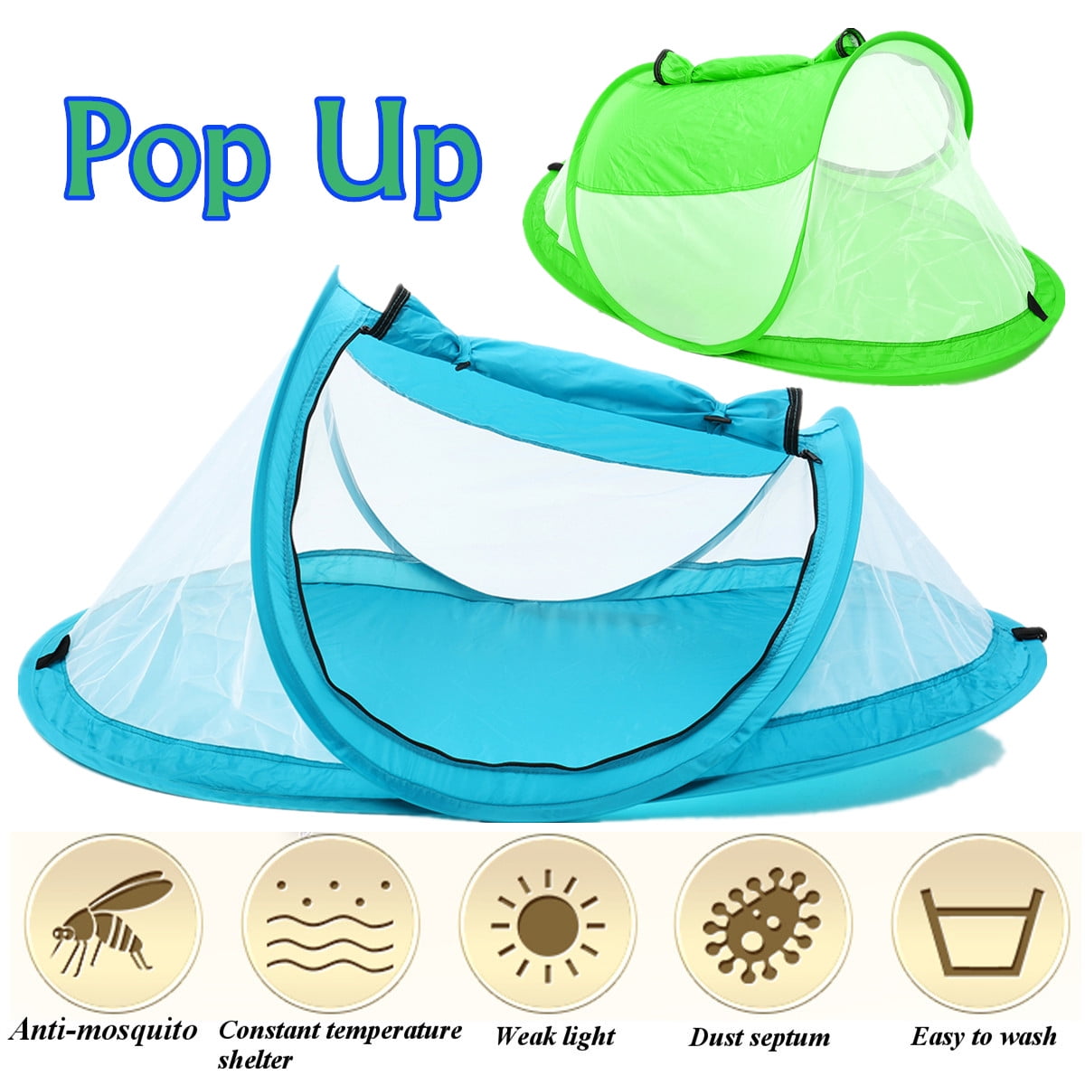 Baby Tent, Portable Baby Travel Bed, AntiUV Shelters, Popup Beach Tent