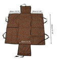 thumbnail image 4 of Unique Bargains 1 Pc Foldable Pet Car Seat Cover for Pet Cloud Pattern 21.65"x18.9"x14.17" Brown, 4 of 6