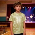 thumbnail image 6 of Mercatoo Girls Shiny Metallic Shirts Jazz Hip Ho1 Dance Part1 Tops T-Shirts Kids Crewneck Spring Casual Loose Basic Tees Blouses, 6 of 6