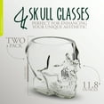 thumbnail image 2 of G Francis Skull Glasses Drinking Set - 2pk 350mL Skull Shaped Whiskey Glasses, 2 of 2
