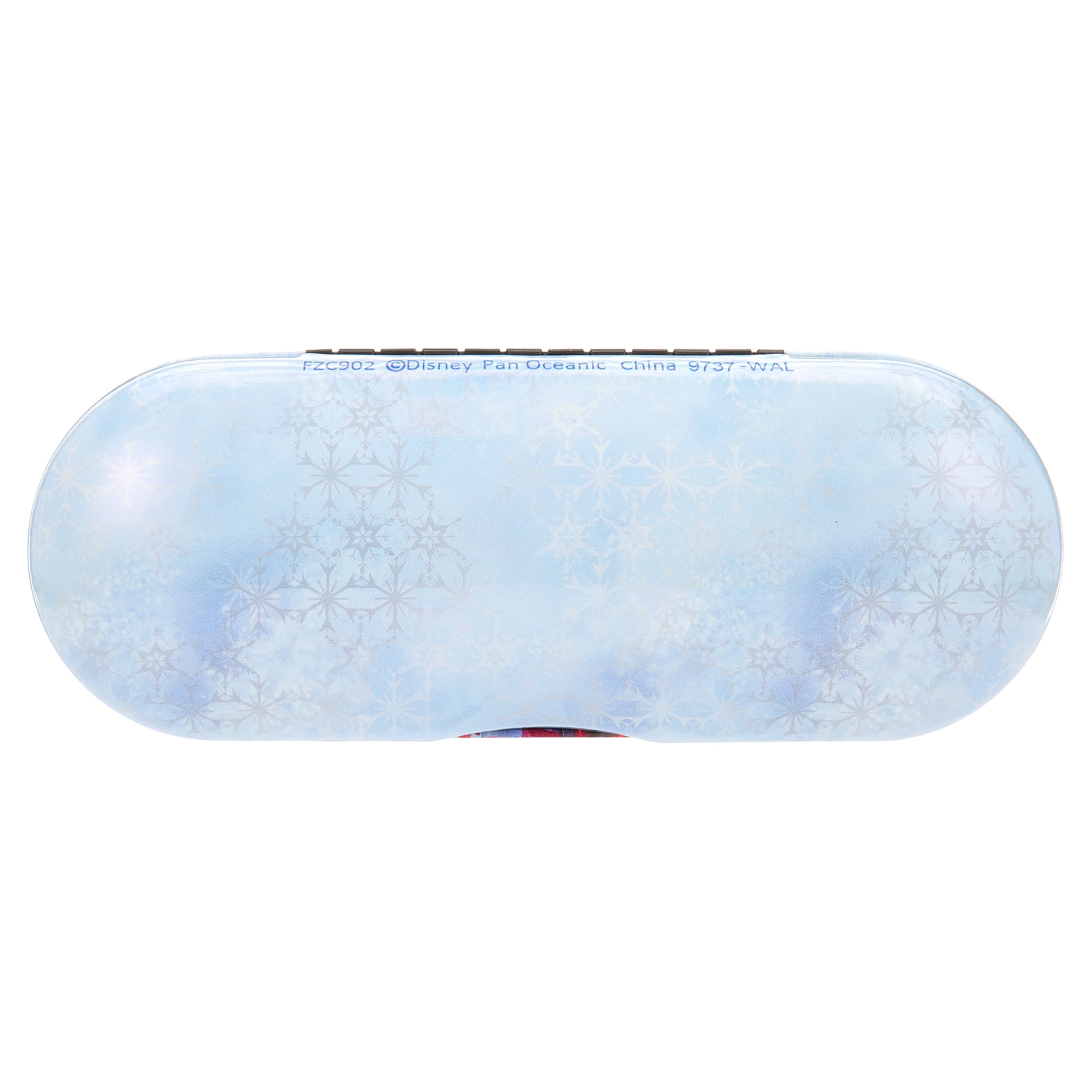 Disney Princess Frozen II Girl's Blue and White Clamshell Polyurethane Leatherette Eyeglass Case