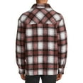 thumbnail image 3 of No Boundaries Men's and Big Men's Button-up Faux Sherpa Jacket, Sizes XS-3XL, 3 of 5