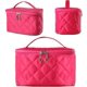 thumbnail image 4 of Makeup Travel Bag, Large Capacity, Portable, Waterproof, Classic Style Cosmetic Storage Small Case (Style1 Rose), 4 of 4