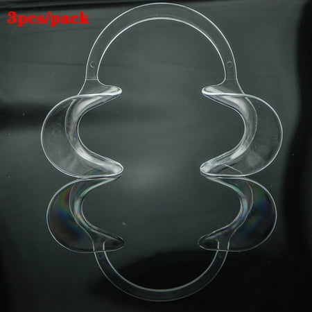 3Pcs Dental C Shape Lip Cheek Retractors Plastic Mouth Opener Dentistry Tools