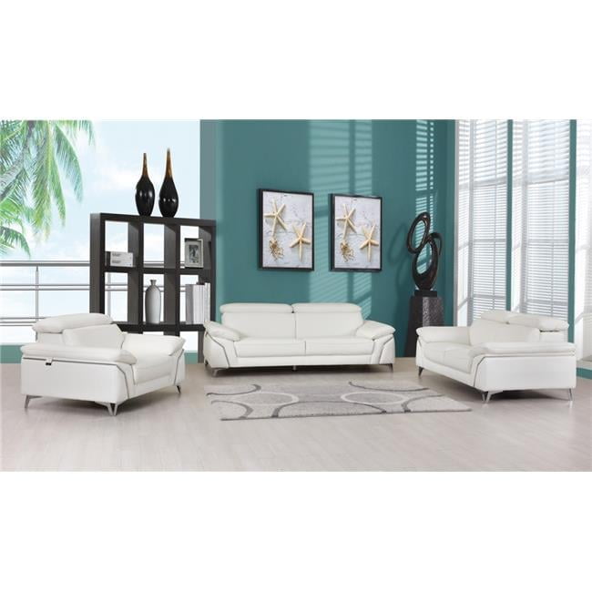 Three Piece Indoor Blue Italian Leather Six Person Seating Set Three Piece Indoor Blue Italian Leather Six Person Seating Set