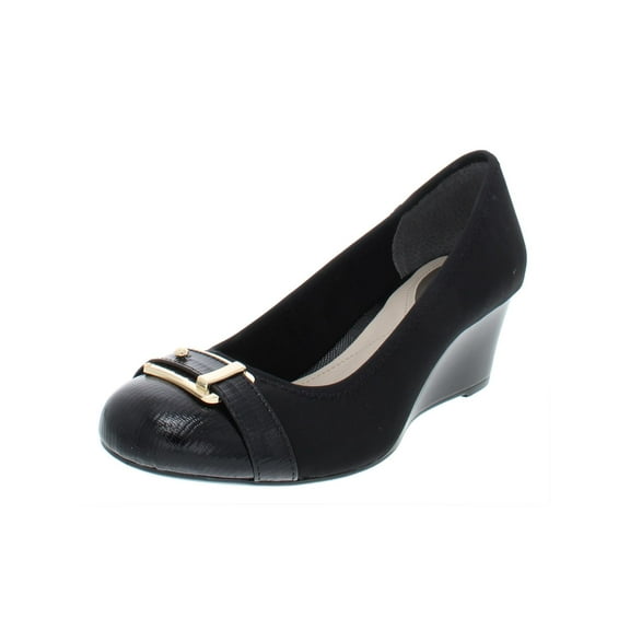 Alfani Tomina Women US 7 Black Wedge Heel