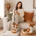 thumbnail image 4 of Lumtrix Fuzzy Socks For Women Men Cozy Winter Fluffy Slipper Socks Fall Soft Plush Warm Thick Socks For Sleeping, Lounge & Home Wear, Cute Thanksgiving Holiday Gifts C One Size, 4 of 4