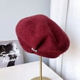 thumbnail image 4 of CoCopeaunt Australian Wool Beret Women Warm In Autumn And Winter Painter’s Cap Art Drape Knit Air Hostess Hat Fashion, 4 of 6