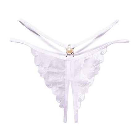 (2-Pack) Puawkoer Women Thongy Panties Plus for Women Plus Sizey Thong Lace Pants Ladiesy Plus Size Role Play Briefs Underweary and for Women