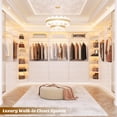 thumbnail image 7 of Homieasy 3-Piece Closet Organizer System with 6 Drawers & 10 Shelves, 1500LBS Heavy Duty L-Shaped/I-Shaped Walk-In Closet Storage for Bedroom, Entryway & More,White, 7 of 7