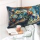 thumbnail image 4 of Fotbe Colorful Plant Turtle Funda de Almohada Decorativa Estilo Occidental, Lujo en Algodón, Fundas para Almohadas King, Cojín Estampado para Decoración del Hogar-16"x24", 4 of 6
