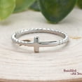 thumbnail image 4 of Hammered Silver Ring , 925 Sterling Silver Ring, Men's Wedding Band Ring , Hammered Sterling Silver Handmade Wedding Jewelry Gift For Her, 4 of 4