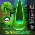 thumbnail image 5 of YUBIKWETE Light Up Kids Pod Swing Seat With LED Lights Green Nylon Hanging Hammock Chair Indoor Outdoor, 5 of 6