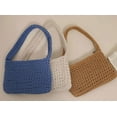 thumbnail image 5 of Kukuzhu Summer Hand-Woven Beach Straw Bag Tote Bag Women Fashion Small Travel Holiday Shoulder Bag Purse, 5 of 6