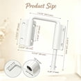 thumbnail image 2 of U-Shaped Sliding Door Loop Lock 1Pc, U Bolt Lock Anti-Theft Loop Bolt 90/180 Degree Multi-Angle Design, Rustproof Security Latch with Screws Stainless Steel Latch for Door, White, Topboutique, 2 of 5