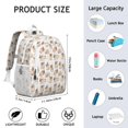 thumbnail image 6 of Cartoon Pug and Heart Backpack for School,Cute School Bag,Schoolbag with Adjustable Shoulder Straps & Padded Back,15"x11.42"x5.5", 6 of 6