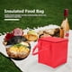thumbnail image 2 of Bolsa térmica de entrega Qnmwood para alimentos fríos y calientes - Roja (27 x 27 x 31 cm), 2 of 6