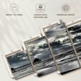 thumbnail image 6 of Elephant Stock Sunless Huntington Beach Sky Wall Art - Horizontal Multi Panel Canvas - Living Room Wall Decor - Beach Multi Panel - Gray And Black Decor - 55" x 24", 6 of 8