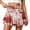 Pink, variant on Women Shorts With Pockets Floral High Waisted A Line Skirt Pants for Summmer Festival Holiday Daily Wear
