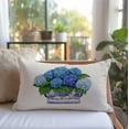 thumbnail image 3 of Blue Hydrangea Throw Pillow Covers 12x20 Inch Chinoiserie Ginger Jar Vintage Floral Outdoor Grandmillenial Lumbar Decorations Decorative Throw Pillows Cases for Home Living Room Couch Decor, 3 of 6