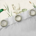 thumbnail image 4 of Feelyou Duck Blackout Curtains Set of 2 (52x84 Each), Lotus Leaf Botanical Window Curtains, 4 of 6