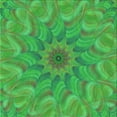 thumbnail image 1 of Ahgly Company Indoor Square Patterned Neon Green Area Rugs, 7' Square, 1 of 6