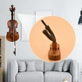 thumbnail image 3 of New Wall Mount Violin Hanger Hook with Bow Holder for Home & Studio(Mahogany), 3 of 8