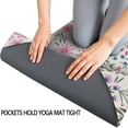 thumbnail image 3 of Pioneer Flower Floral Print Pattern Hot Yoga Mat Towel Non Slip for Hot Yoga - Quick-Drying Yoga Mat Cover with 4 Corner Pockets with Travel Bag - Hot Yoga Towel Non Slip 70"x26", 3 of 6
