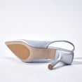 thumbnail image 4 of Zhabtuc Women's Slingback Kitten Heel Pointed Closed Toe Stiletto Pumps Slip on Elastic Strap Wedding Party Dress Sandals Shoes, 4 of 6