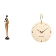 thumbnail image 1 of Escultura De Mujer Africana Y Reloj De Pared De Madera, Obra De Arte Decorativa Nórdica Moderna Para Dormitorio, Mesa, Oficina, Decoración Del Hogar, Novedad, 1 of 8