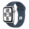 thumbnail image 2 of Apple Watch SE GPS (2da Gen) • Caja de aluminio color plata de 40 mm • Correa deportiva azul tormenta - M/L, 2 of 6