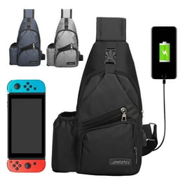 Hengguang Waterproof Sling Bag with USB Port Crossbody Backpack for Hiking Travel Black Walmart