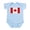 Sky Blue, variant on CafePress - Flag Of Canada Infant Bodysuit - Baby Light Bodysuit, Size Newborn - 24 Months